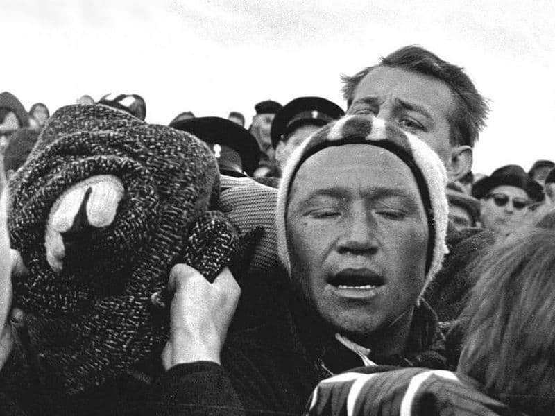 Reinier Paping, winnaar Elfstedentocht 1963