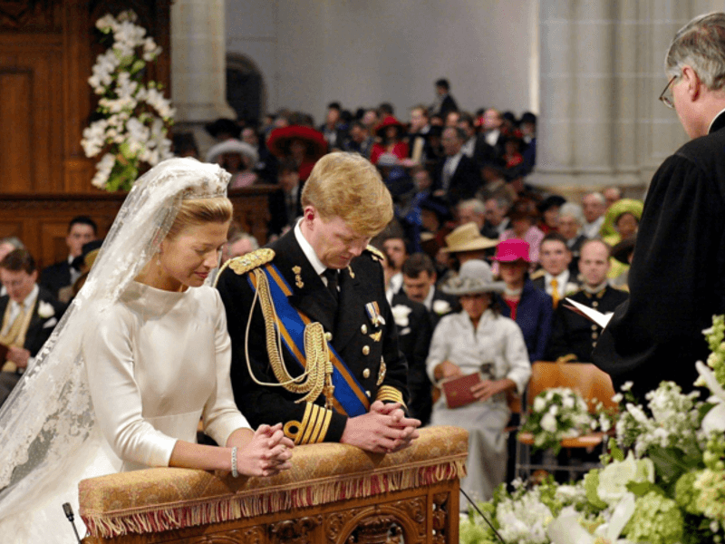 Kerkelijk huwelijk in de Nieuwe Kerk, Amsterdam