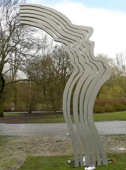 De Schreeuw in het Amsterdamse Oosterpark (monument voor Theo van Gogh)
