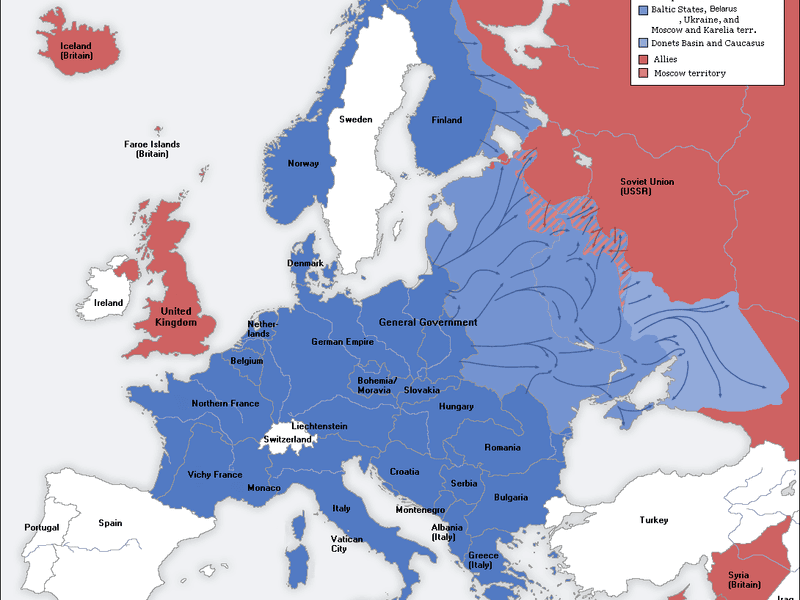Europa in 1941-1942