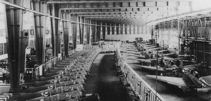 Vliegtuigproductie in Tempelhof