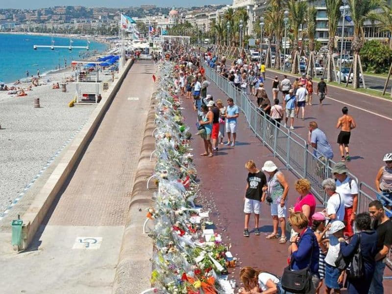 La promenades des Anglais na de aanslag in Nice