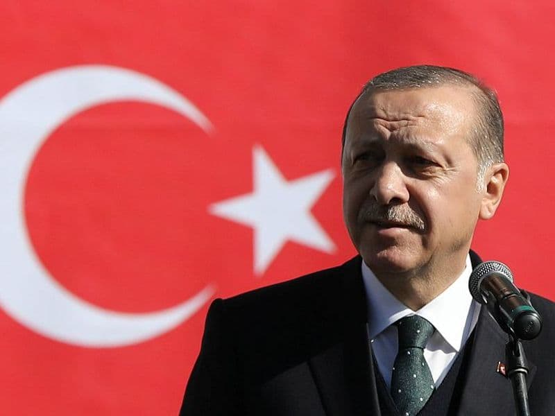 De Turkse president Recep Tayyip Erdogan