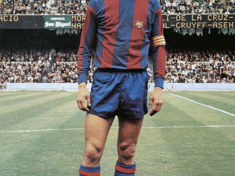 Cruijff in Barcelonashirt