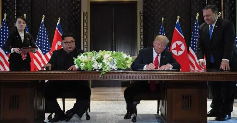 Trump en Kim ondertekenen overeenkomst na historische top