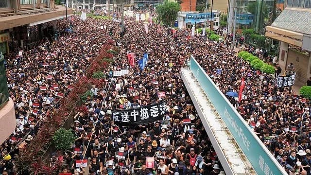 De grootste protesten ooit in Hongkong