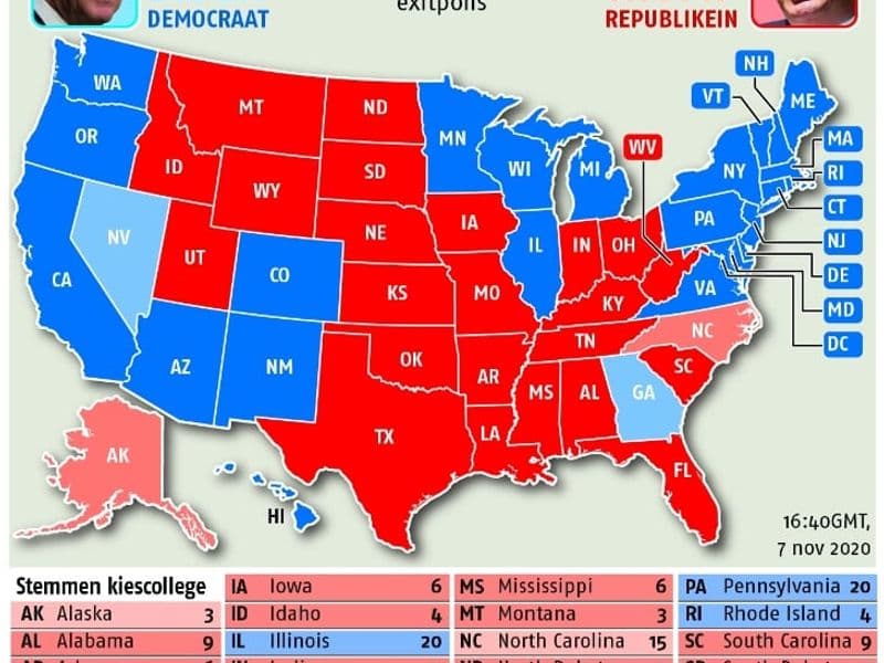 Hoe de Amerikanen stemden