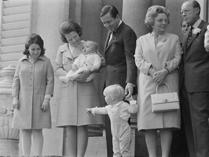 Koninklijke famile op Koninginnedag 1969
