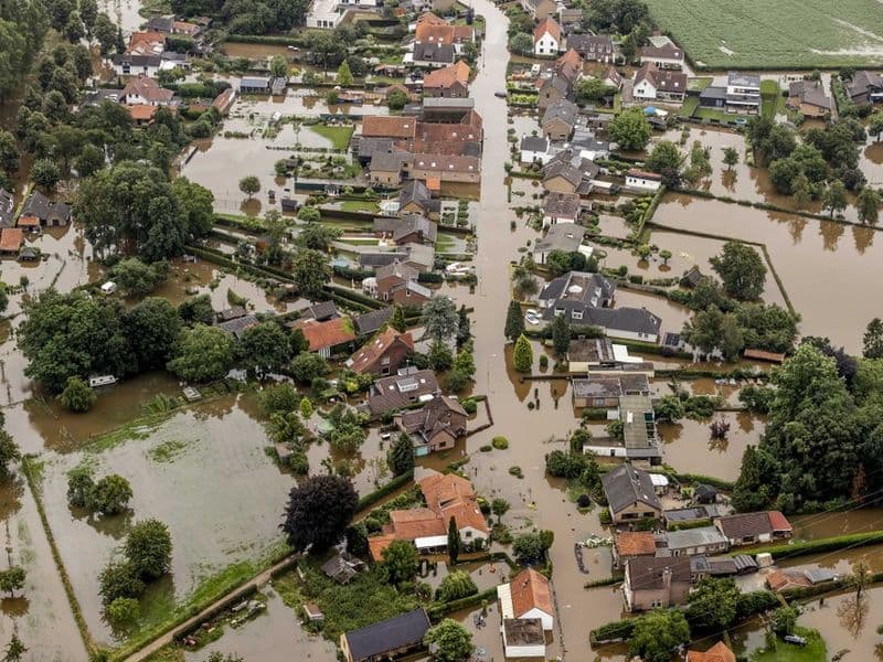 Hoog water in Limburg