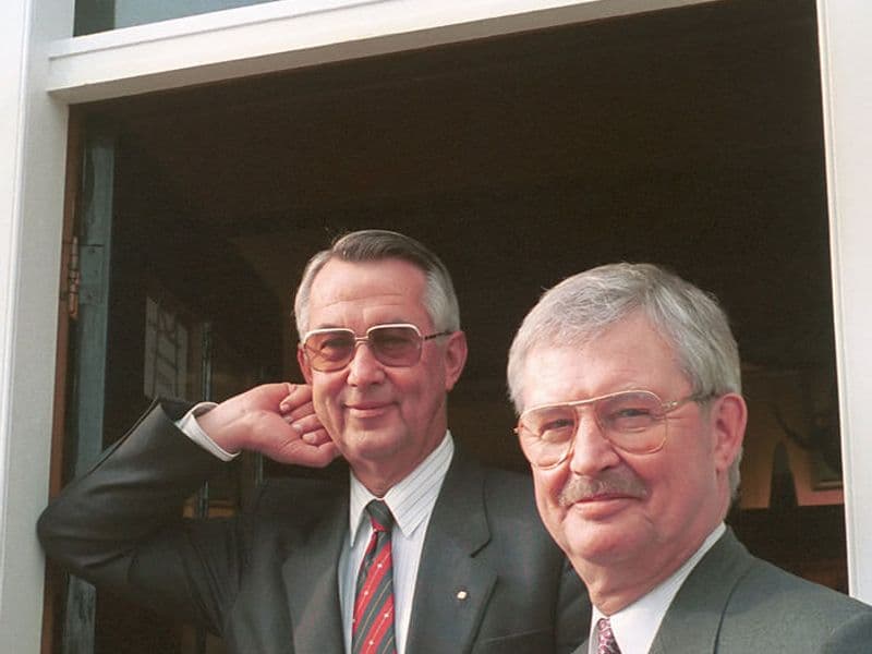 Gerrit-Jan (l) en Albert Heijn (r)