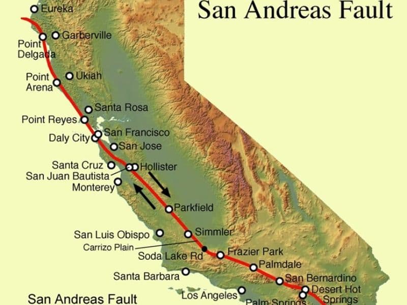 San Francisco (o.a) met de San Andreasbreuk