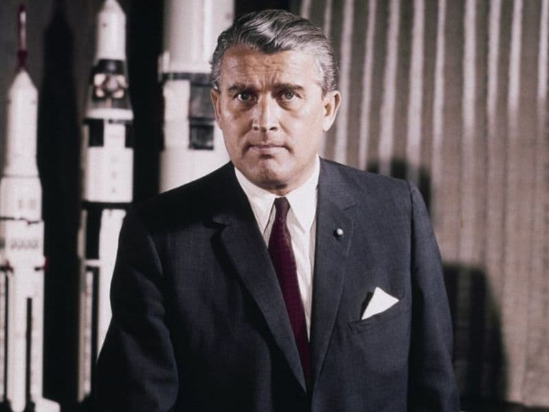 Wernher von Braun als directeur van de NASA
