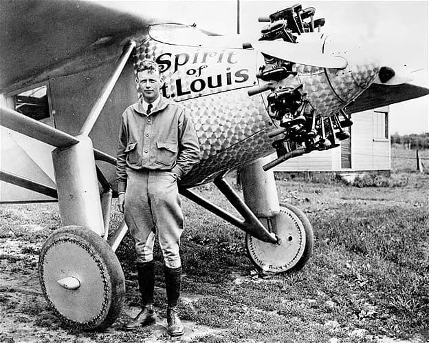 Charles Lindbergh en zijn Spirit of St. Louis