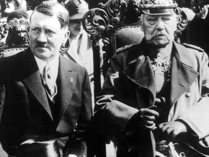 Hitler en Von Hindenburg