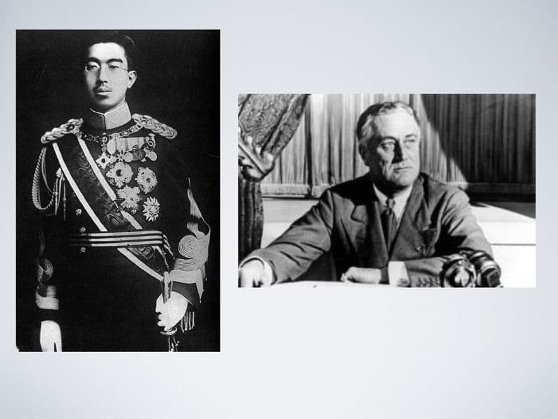 Keizer Hirohito en President Franklin Roosevelt
