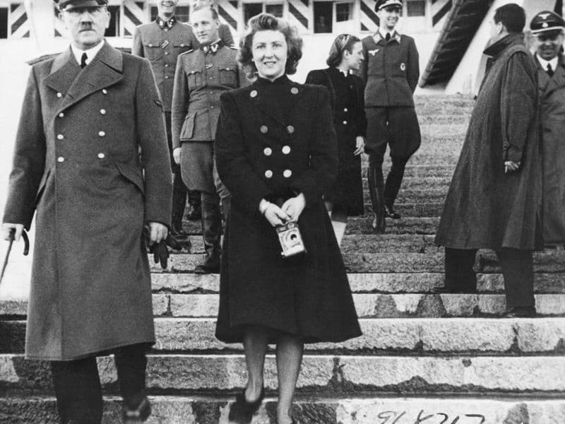 Adolf Hitler en Eva Braun