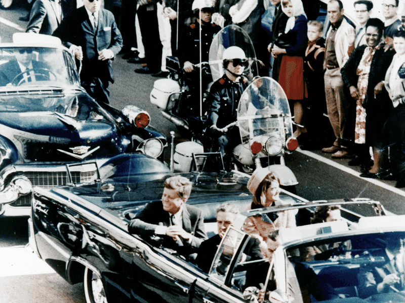 President Kennedy in de straten van Dallas (22 november 1963)