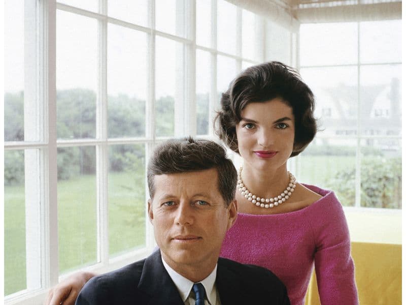 John Fitzgerald Kennedy en zijn vrouw Jackie Kennedy